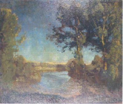 Otto Reiniger Neckar landscape oil painting image